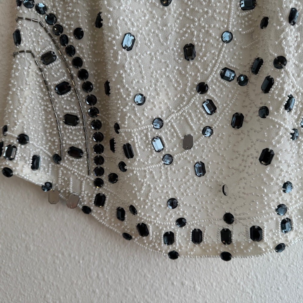 NWOT READ RARE Anthropologie Beaded Composition Top by Yumi Kim S - Picture 6 of 12